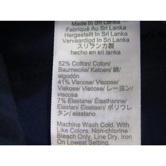 J. Crew Blue Kelsey Flare Pant Women's sz 14 34"x25" Minimalist Neutral Nautical - Picture 6 of 10